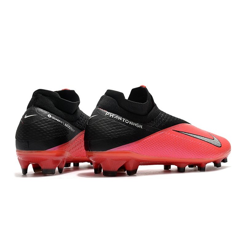 Nike Phantom Vision Elite Dynamic Fit FG Červené stříbrný Černá